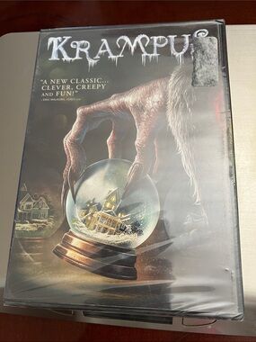 Universal Krampus DVD Cover Art in Black, White, Brown